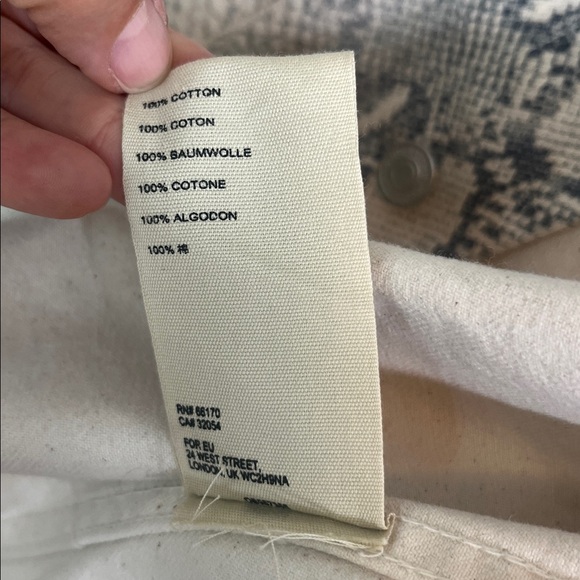 Free People Snake Trucker Jacket Sz M - Picture 11 of 11